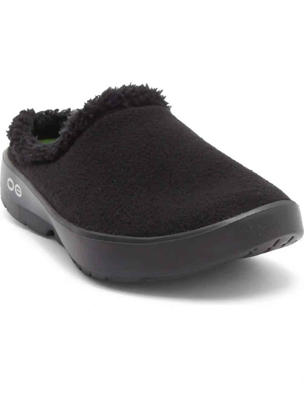 OOFOS Men's Black Slip-On Clog Loafers